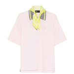 Polo con logo ricamato in rosa Kolor - uomo 