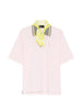 Polo con logo ricamato in rosa Kolor - uomo