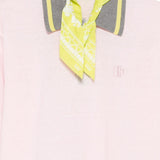 Polo con logo ricamato in rosa Kolor - uomo 