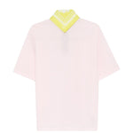 Polo con logo ricamato in rosa Kolor - uomo 