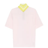 Polo con logo ricamato in rosa Kolor - uomo 
