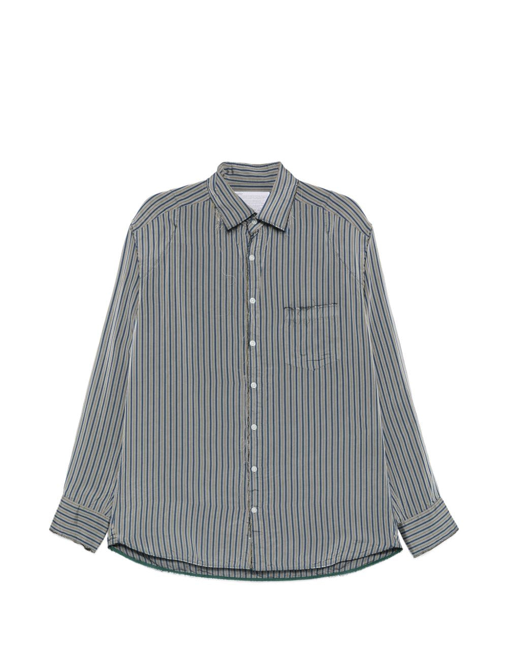 Camicia a righe in grigio Kolor - uomo 