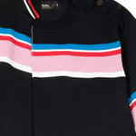 T-shirt a righe in nero Kolor - uomo 