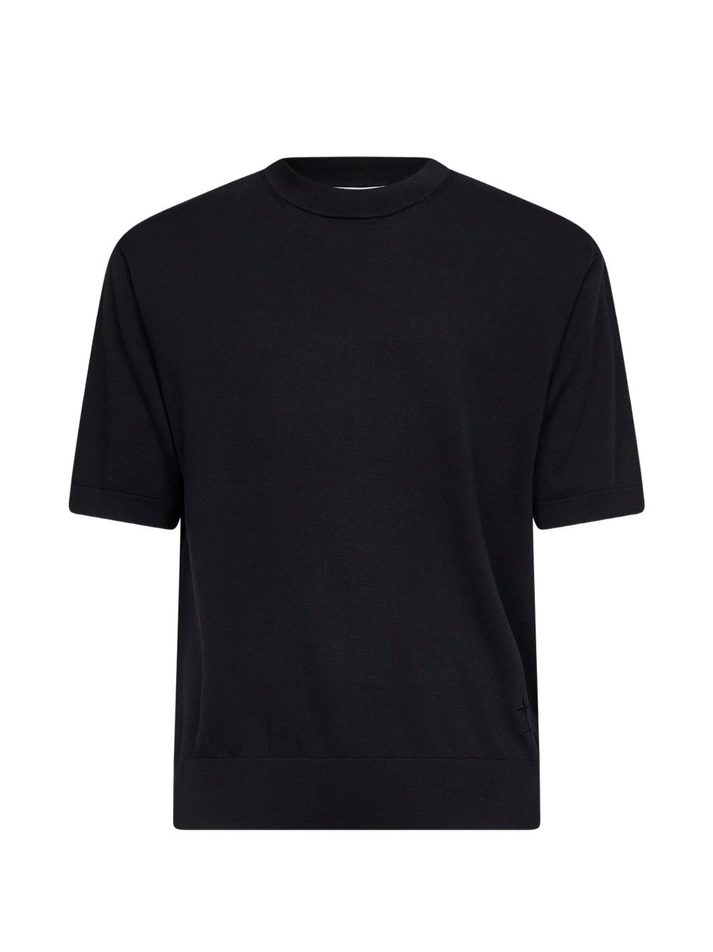 T-shirt a manica corta in nero Laneus - uomo 