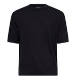 T-shirt a manica corta in nero Laneus - uomo 