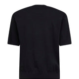 T-shirt a manica corta in nero Laneus - uomo 