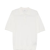Polo ricamata in bianco Laneus - uomo 