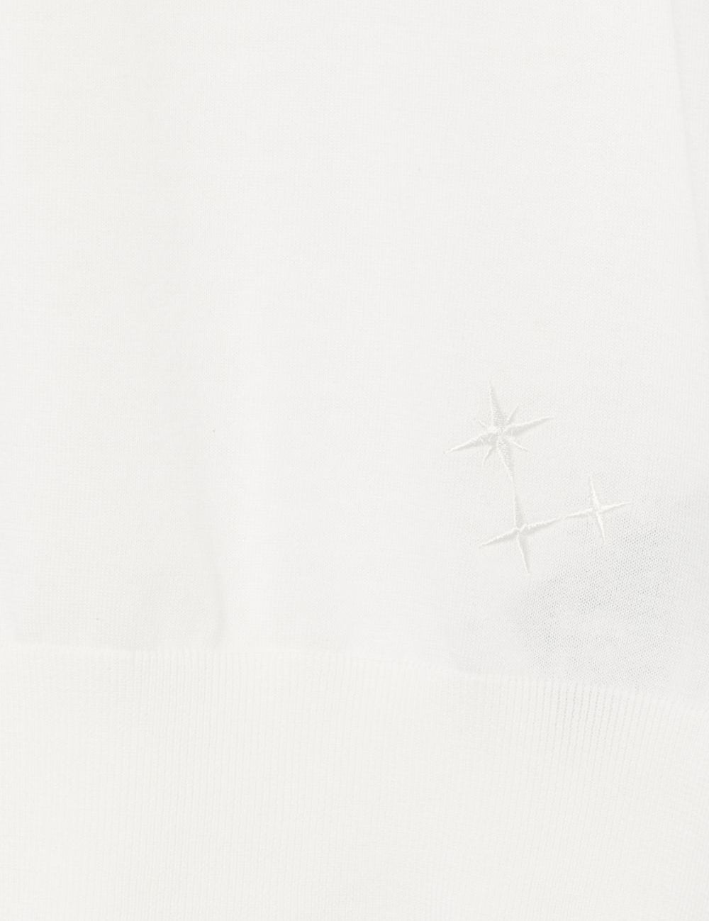 Polo ricamata in bianco Laneus - uomo 