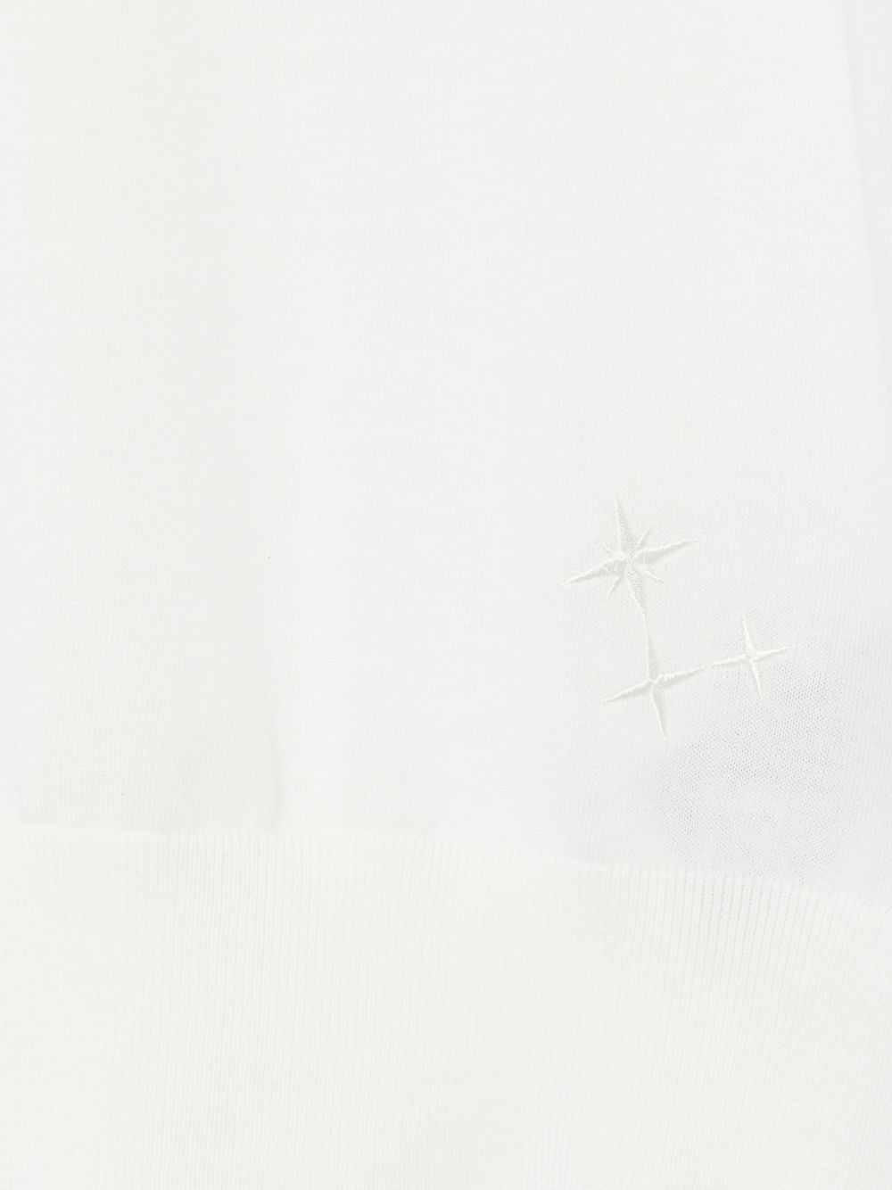 Polo ricamata in bianco Laneus - uomo 