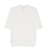 Polo ricamata in bianco Laneus - uomo 