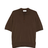 Polo in maglia  in marrone Laneus - uomo 