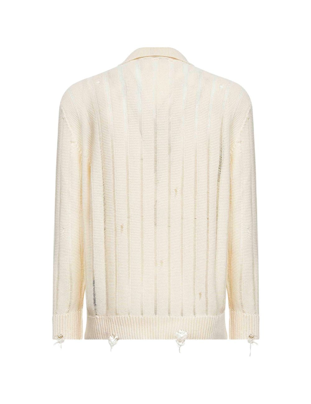 Polo in maglia con bottoni in beige Laneus - uomo 