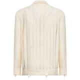 Polo in maglia con bottoni in beige Laneus - uomo 