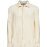 Polo in maglia con bottoni in beige Laneus - uomo 