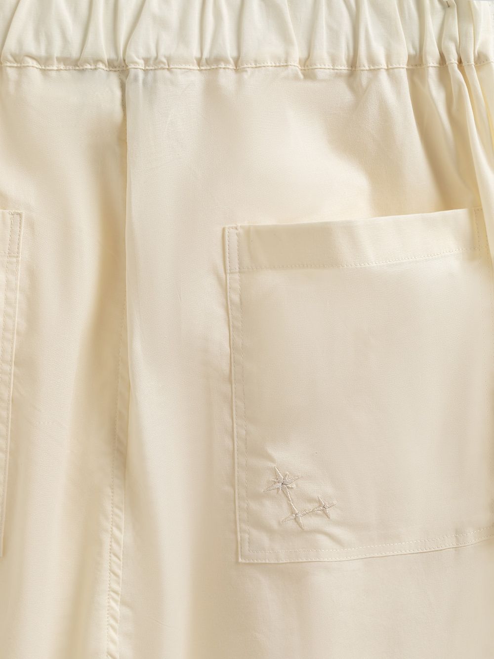 Pantaloni Melrose con ricamo in avorio Laneus - uomo 