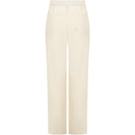 Pantaloni Melrose con ricamo in avorio Laneus - uomo 
