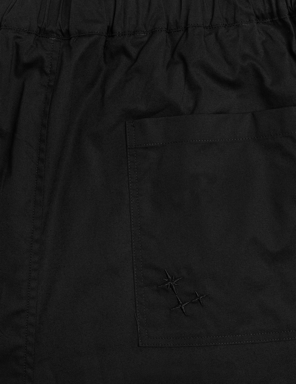 Pantaloni Melrose con ricamo in nero Laneus - uomo 