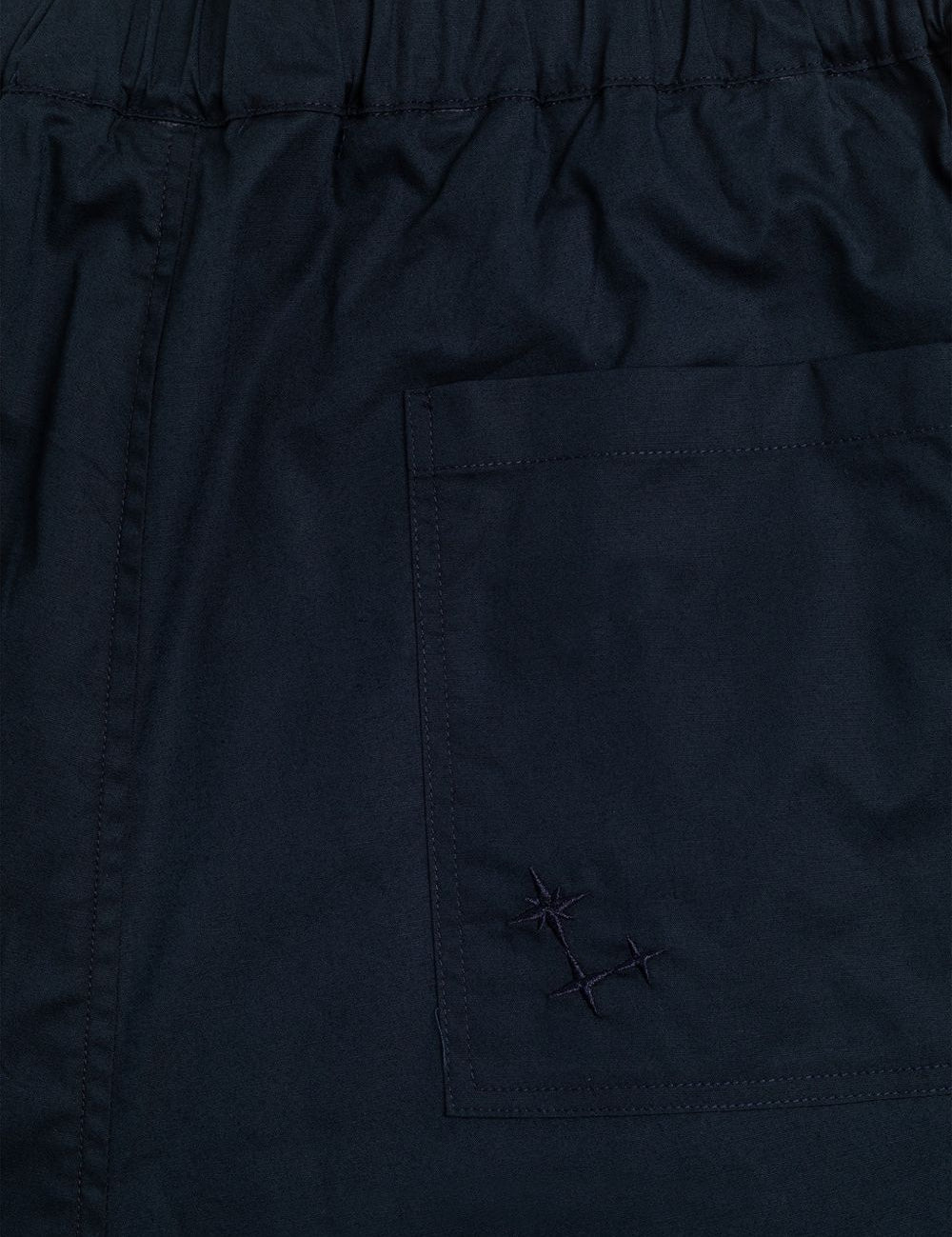 Pantaloni Melrose con ricamo in blu navy Laneus - uomo 