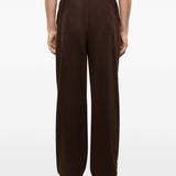 Pantaloni Melrose con ricamo in marrone Laneus - uomo 