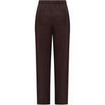 Pantaloni Melrose con ricamo in marrone Laneus - uomo 