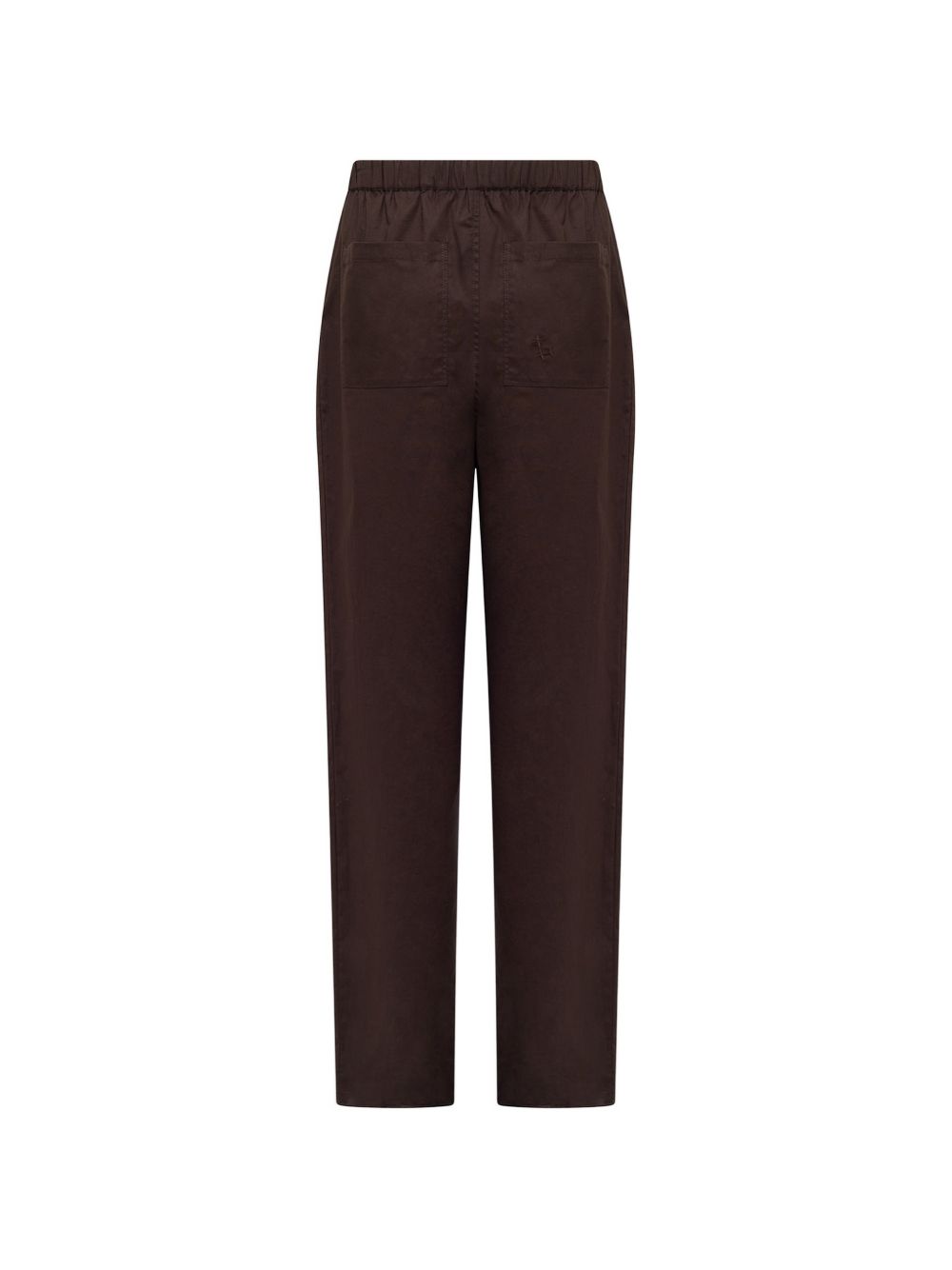 Pantaloni Melrose con ricamo in marrone Laneus - uomo 