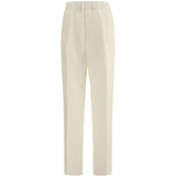 Pantaloni con vita elasticizzata in bianco Laneus - uomo 