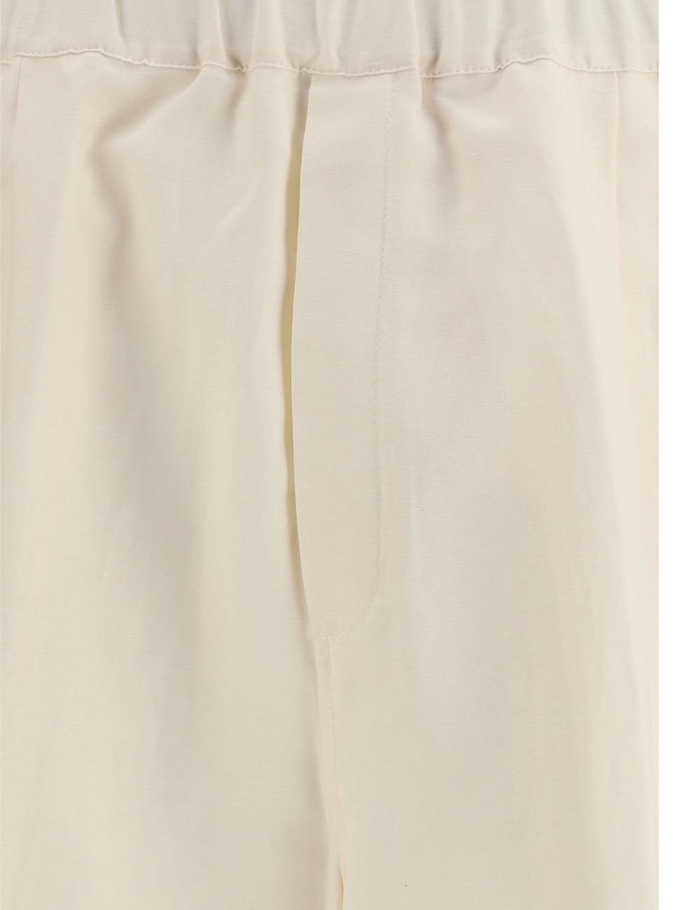 Pantaloni con vita elasticizzata in bianco Laneus - uomo 