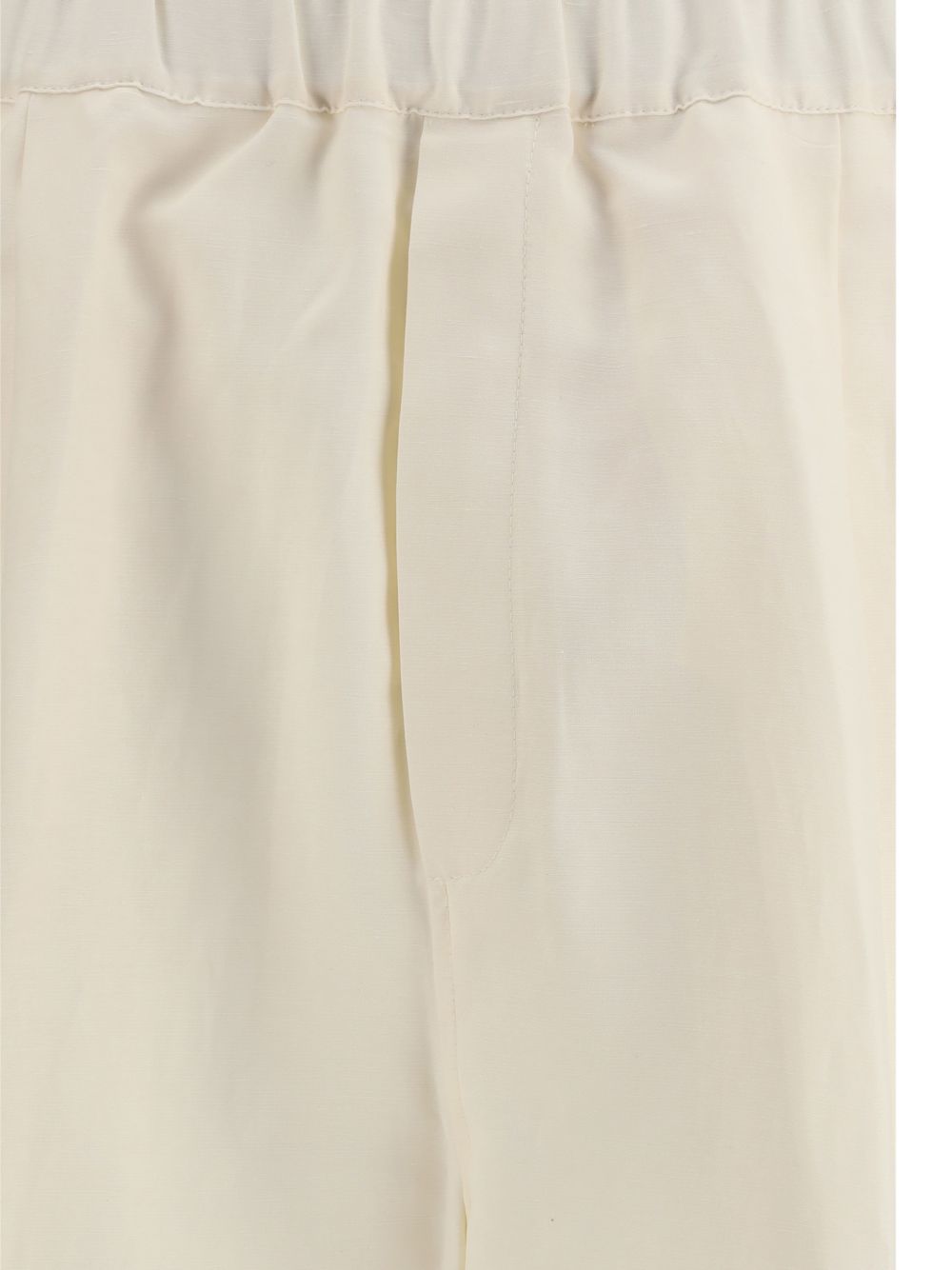 Pantaloni con vita elasticizzata in bianco Laneus - uomo 