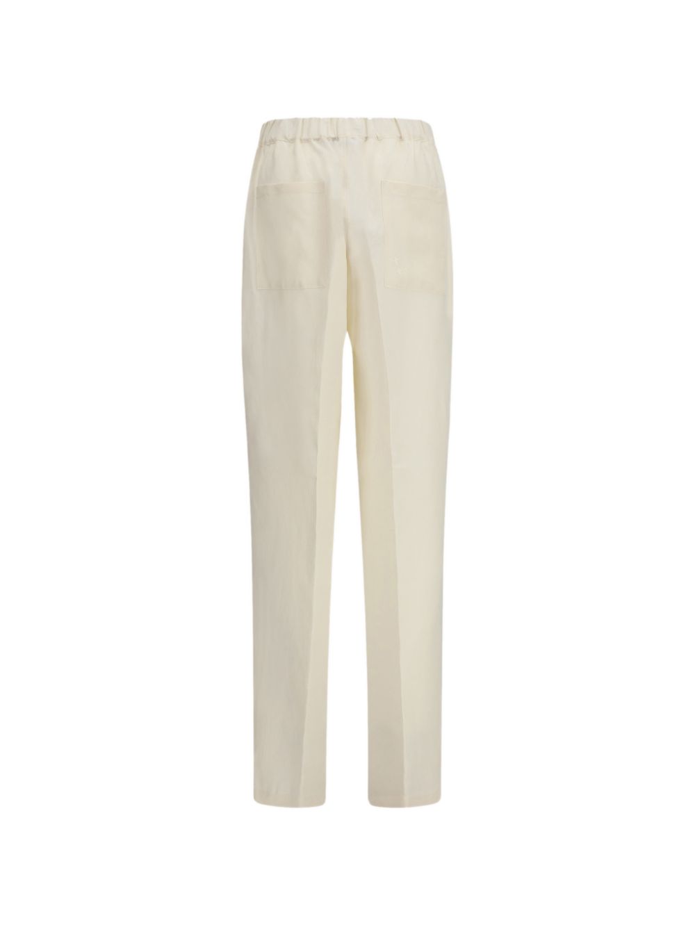 Pantaloni con vita elasticizzata in bianco Laneus - uomo 