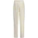 Pantaloni con vita elasticizzata in bianco Laneus - uomo 
