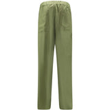 Pantaloni con vita elasticizzata in verde Laneus - uomo 
