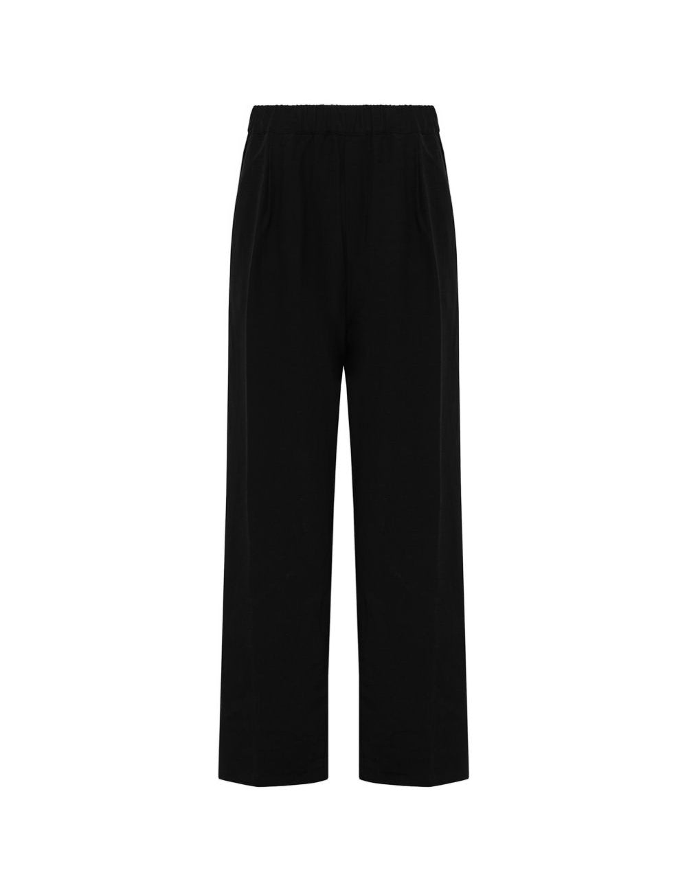 Pantaloni con vita elasticizzata in nero Laneus - uomo 