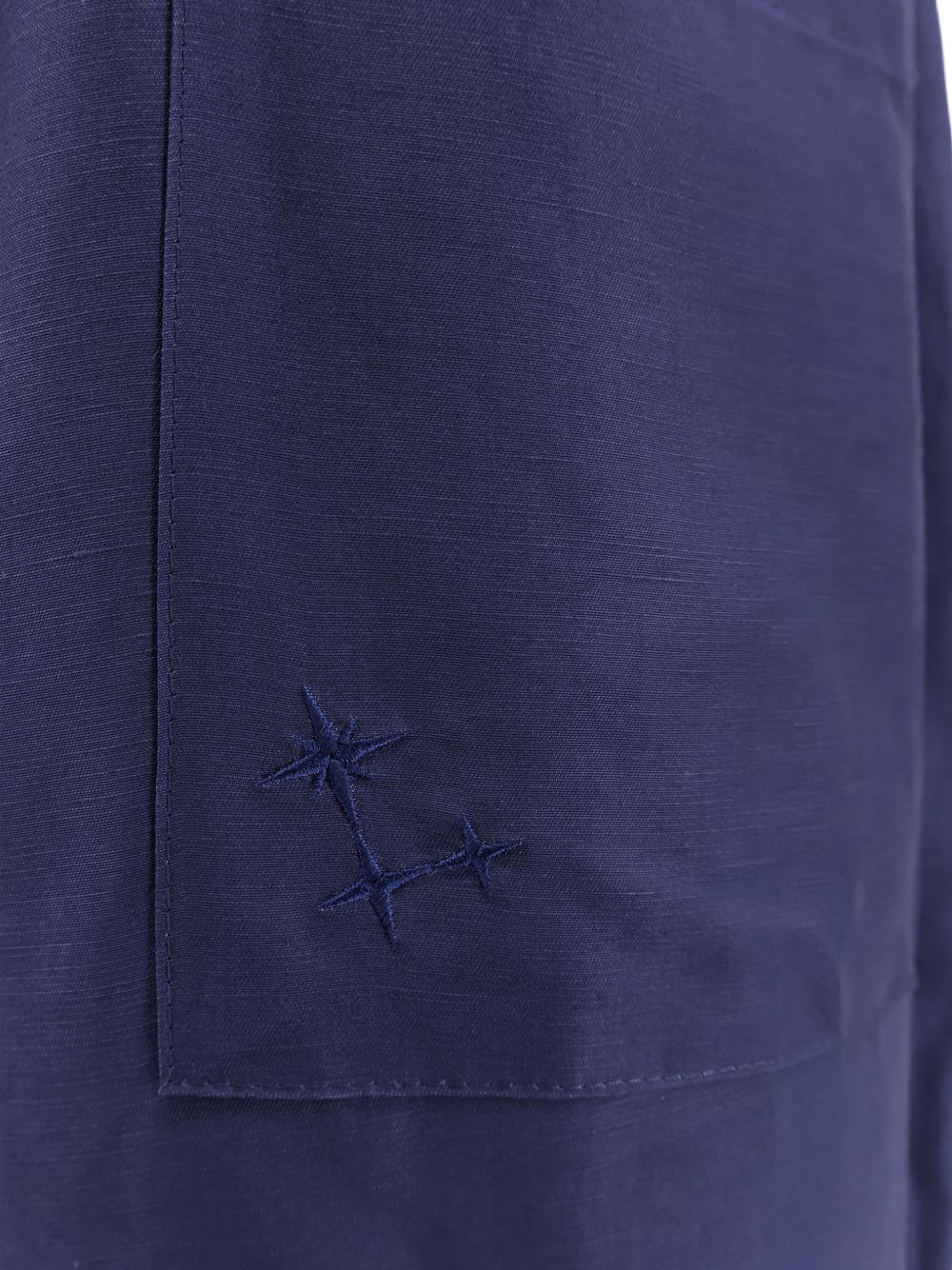 Pantaloni con vita elasticizzata in blu Laneus - uomo 