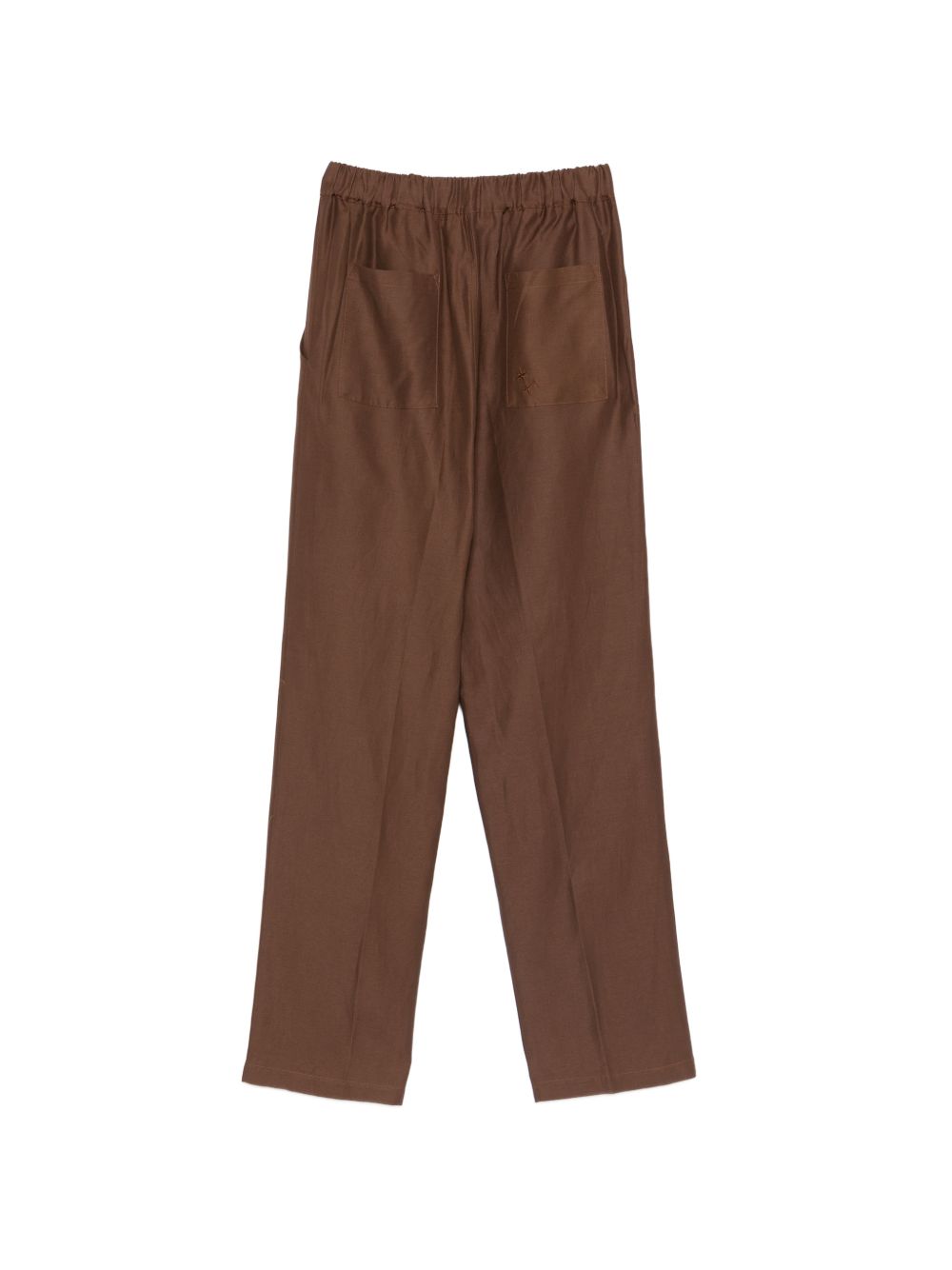 Pantaloni elasticizzati in marrone Laneus - uomo 