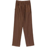 Pantaloni elasticizzati in marrone Laneus - uomo 