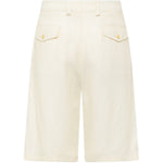 Shorts con bottone in bianco Laneus - uomo 