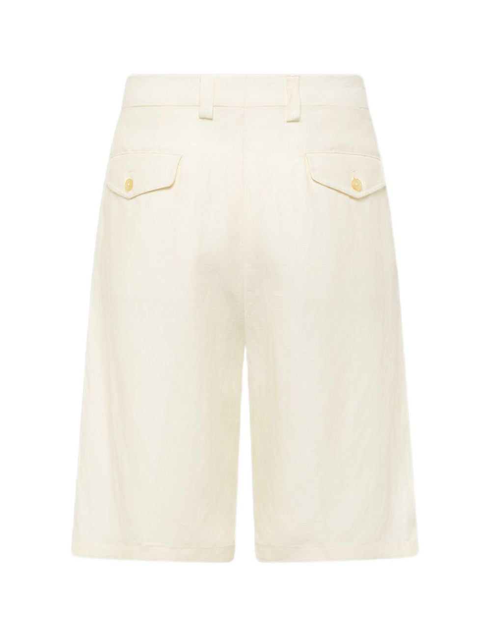 Shorts con bottone in bianco Laneus - uomo 