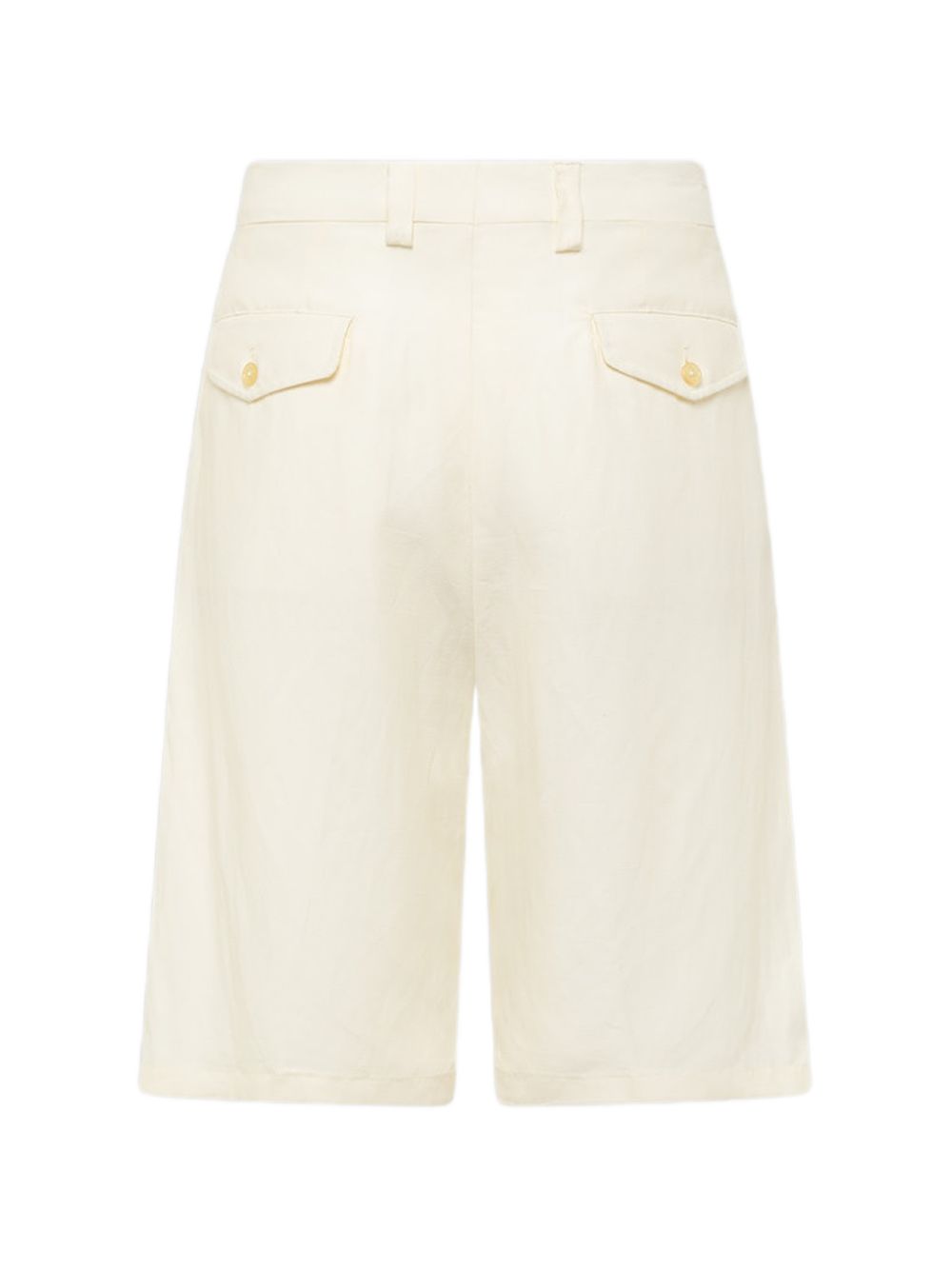 Shorts con bottone in bianco Laneus - uomo 