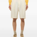 Shorts con bottone in bianco Laneus - uomo 