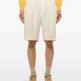 Shorts con bottone in bianco Laneus - uomo 