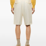 Shorts con bottone in bianco Laneus - uomo 