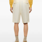 Shorts con bottone in bianco Laneus - uomo 