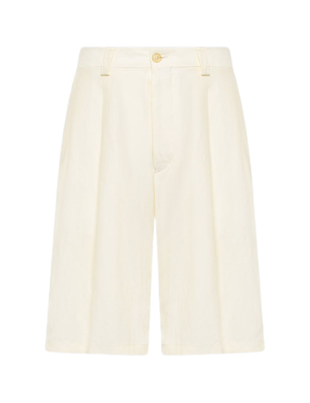 Shorts con bottone in bianco Laneus - uomo 