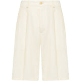 Shorts con bottone in bianco Laneus - uomo 