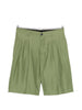 Pantaloncini a pieghe in verde Laneus - uomo