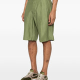 Pantaloncini a pieghe in verde Laneus - uomo 