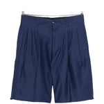 Pantaloncini a pieghe in blu Laneus - uomo 