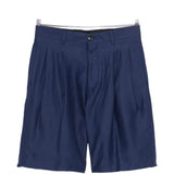 Pantaloncini a pieghe in blu Laneus - uomo 