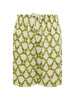 Men's Laneus white drawstring shorts