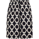 Shorts con coulisse in nero Laneus - uomo 